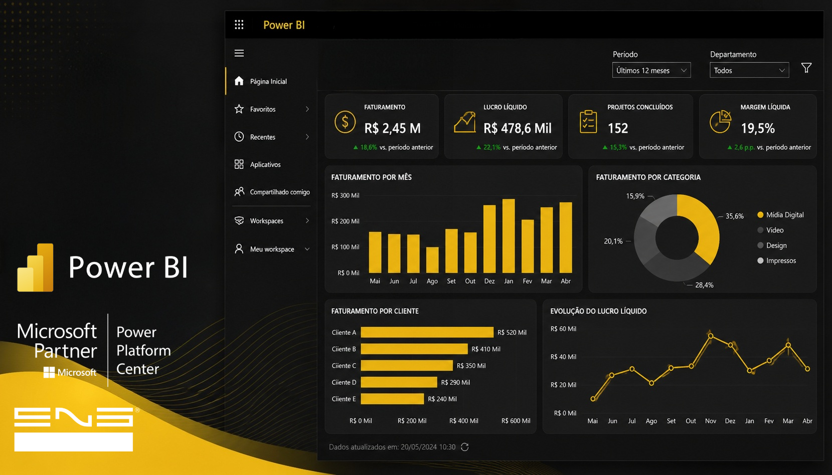 Curso de Business Intelligence e Análise de Dados com Microsoft Power BI